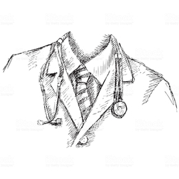 260x260 Stethoscope Clipart - Stethoscope Sketch