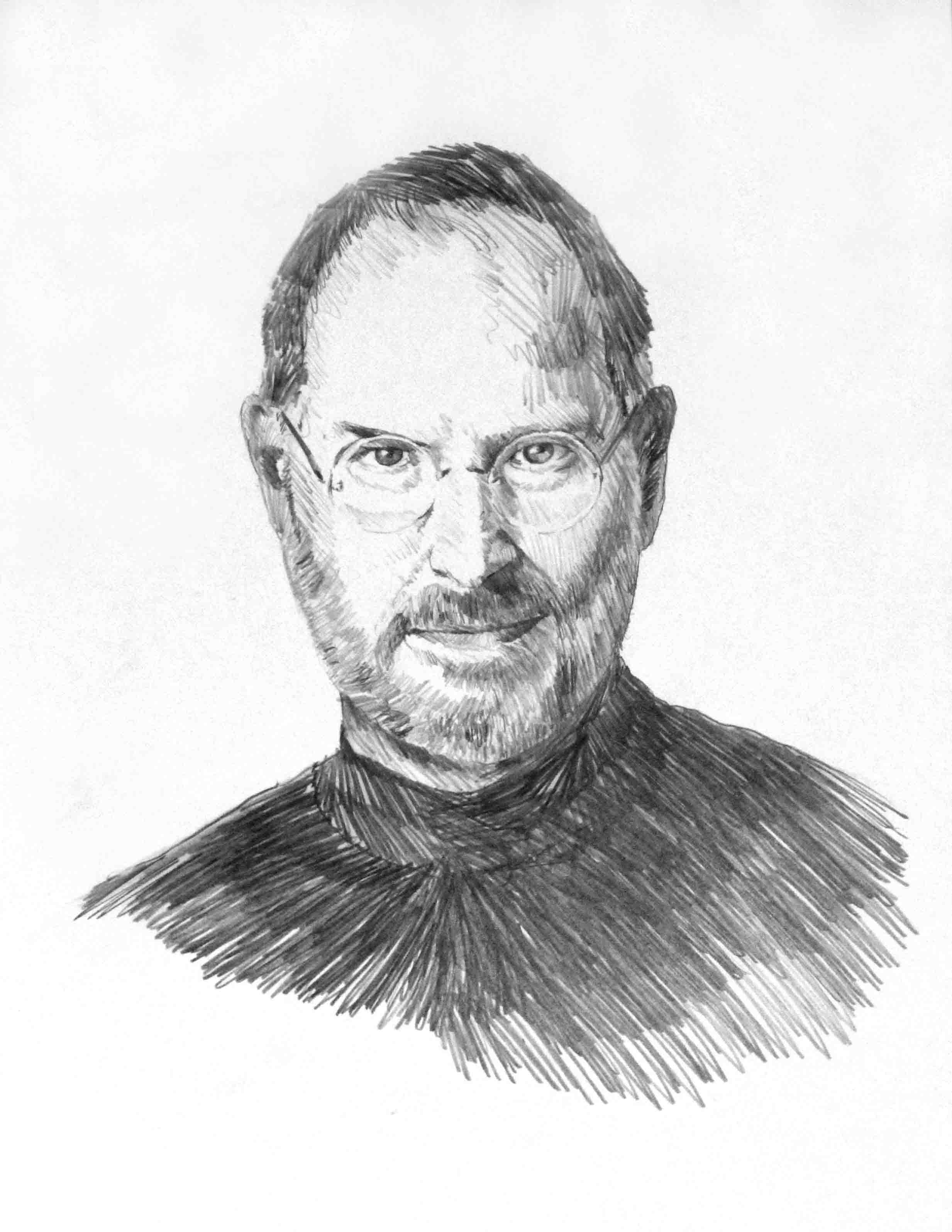 2466x3191 Steve Jobs - Steve Jobs Sketch