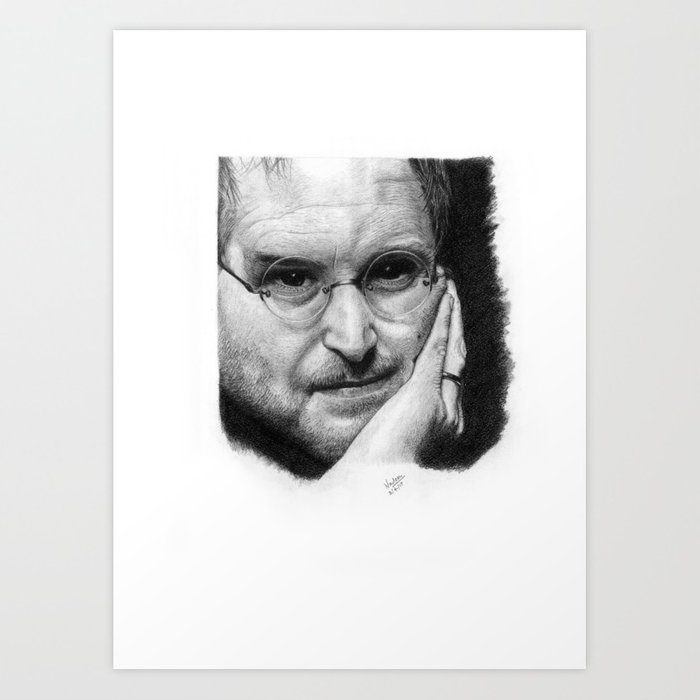 700x700 Steve Jobs Graphite Portrait Sketch Art Print By Nadeemabd Society6 - Steve Jobs Sketch