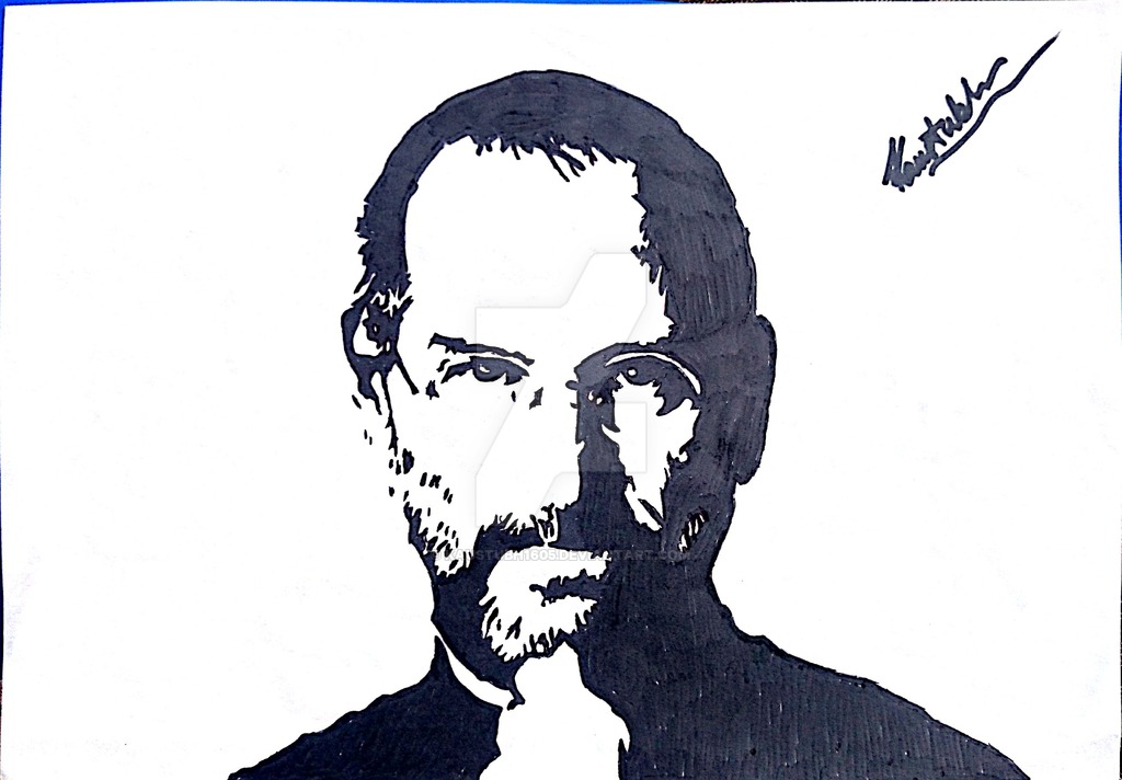1024x712 Steve Jobs Sketch By Kaustubh1605 - Steve Jobs Sketch