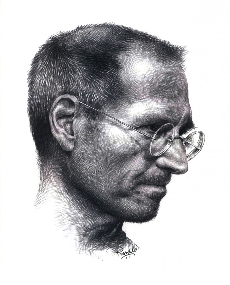 800x992 Steve Jobs By Artist Pranab Das Pencil Drawings On Paper - Steve Jobs Sketch