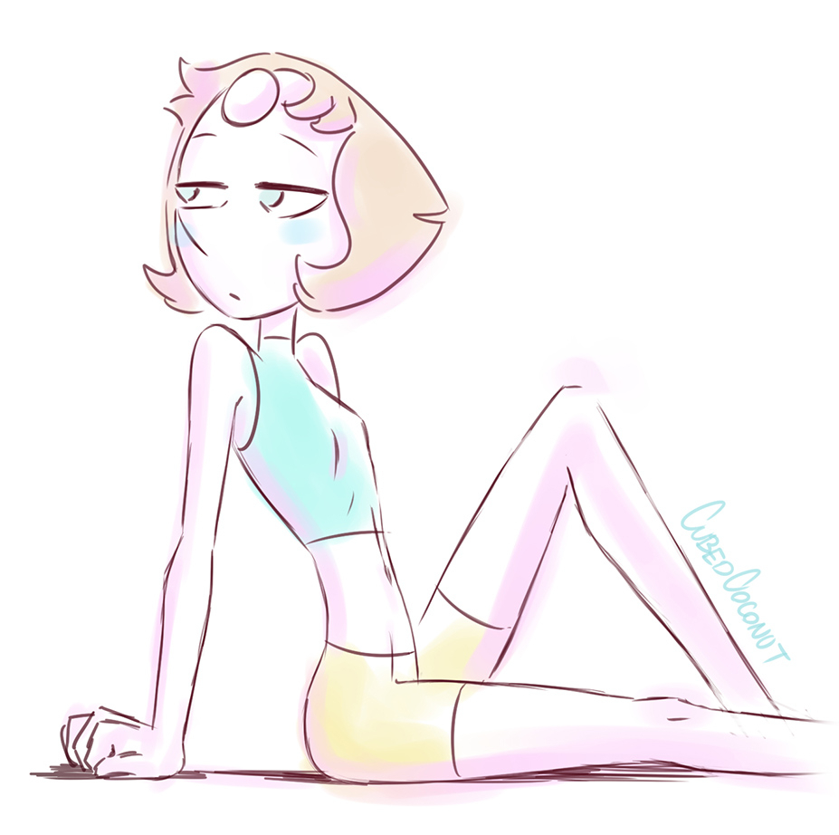 927x922 Another Pearl Sketch By Cubedcoconut Steven Universe Know Your - Steven Universe Sketch