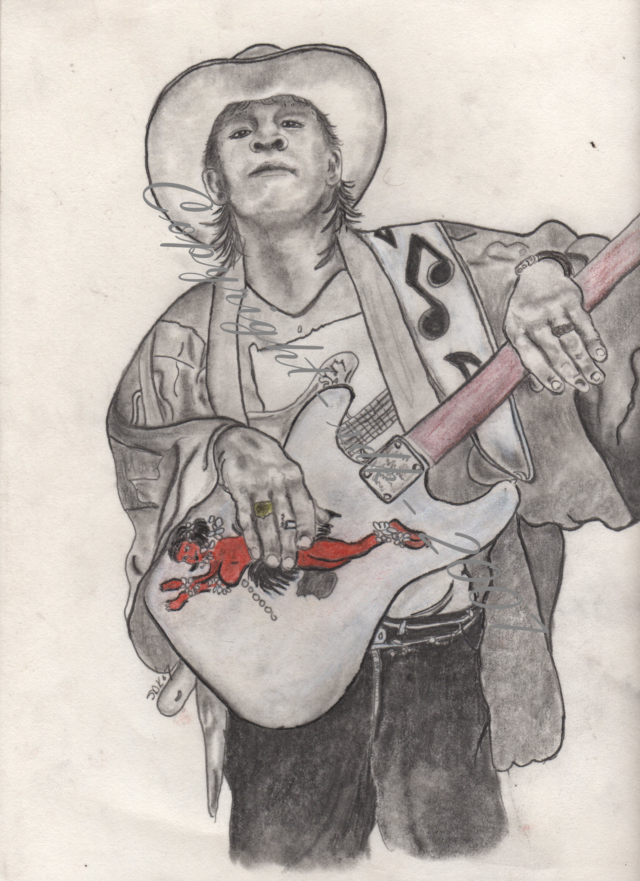 2550x3509 Pencil Sketch From Photo Drawings, Sketches Amp Artwork By Susie - Stevie Ray Vaughan Sketch