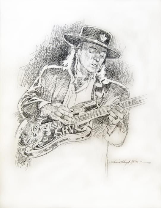 542x700 Stevie Ray Vaughan - Stevie Ray Vaughan Sketch