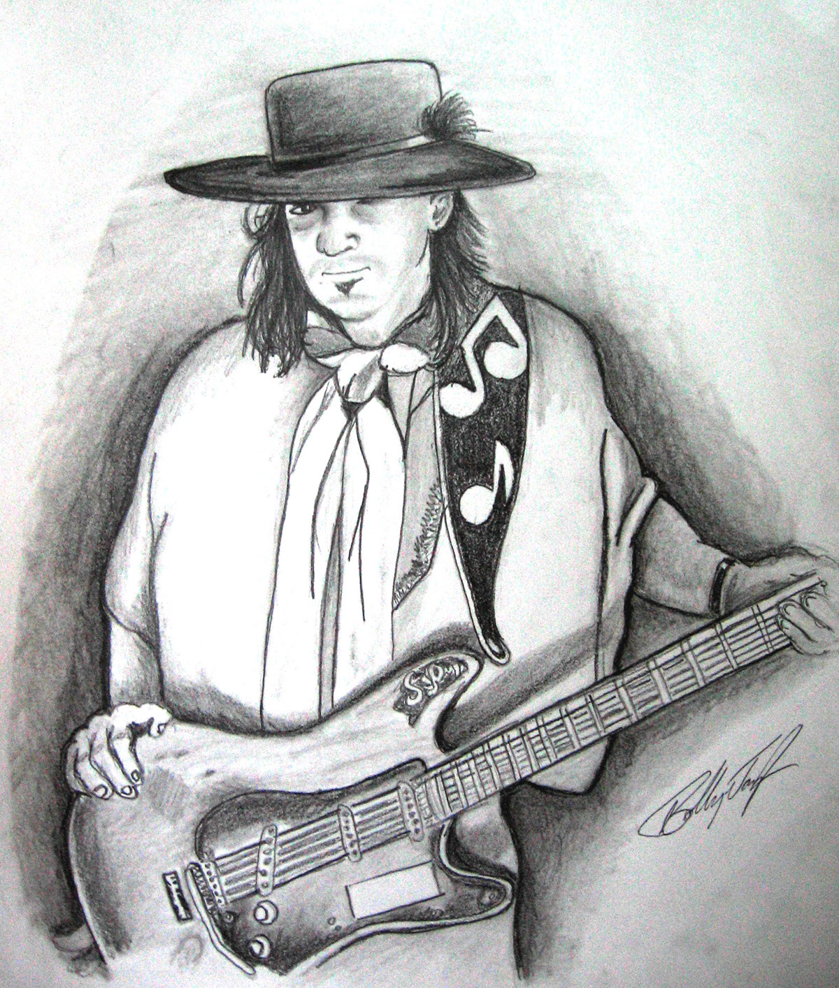 1200x1414 Stevie Ray Vaughan Sketch On Behance - Stevie Ray Vaughan Sketch