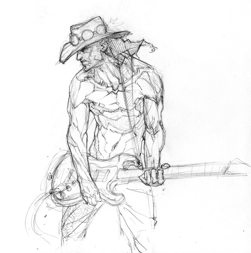 800x806 Stevie Ray Vaughan By Arnistotle - Stevie Ray Vaughan Sketch
