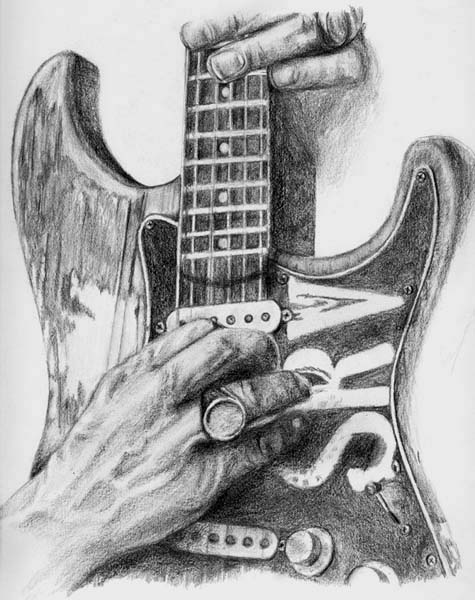 475x600 Stevie Ray Vaughn Hands By Ohioart2 - Stevie Ray Vaughan Sketch