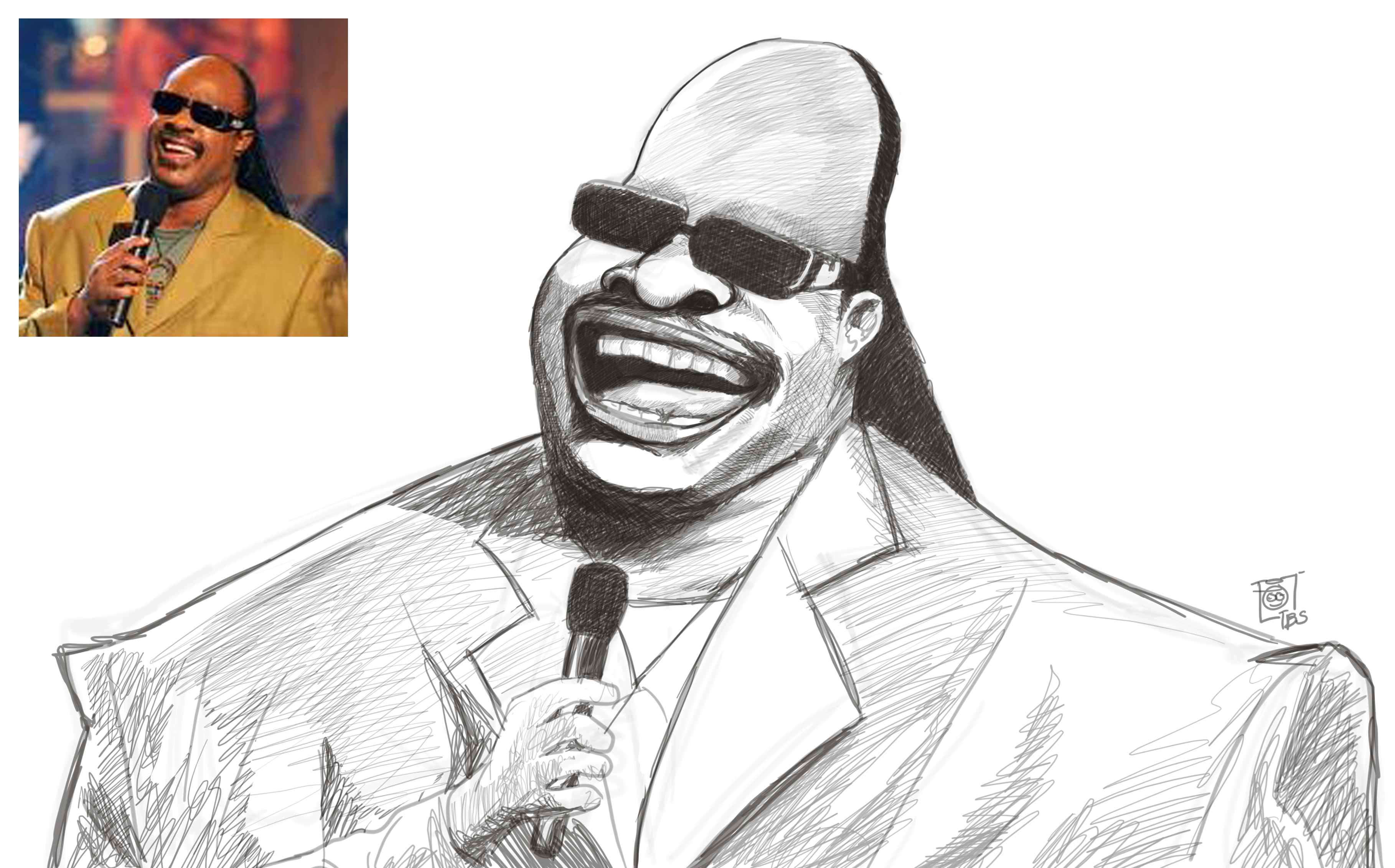 Stevie Wonder Sketch at Explore collection of