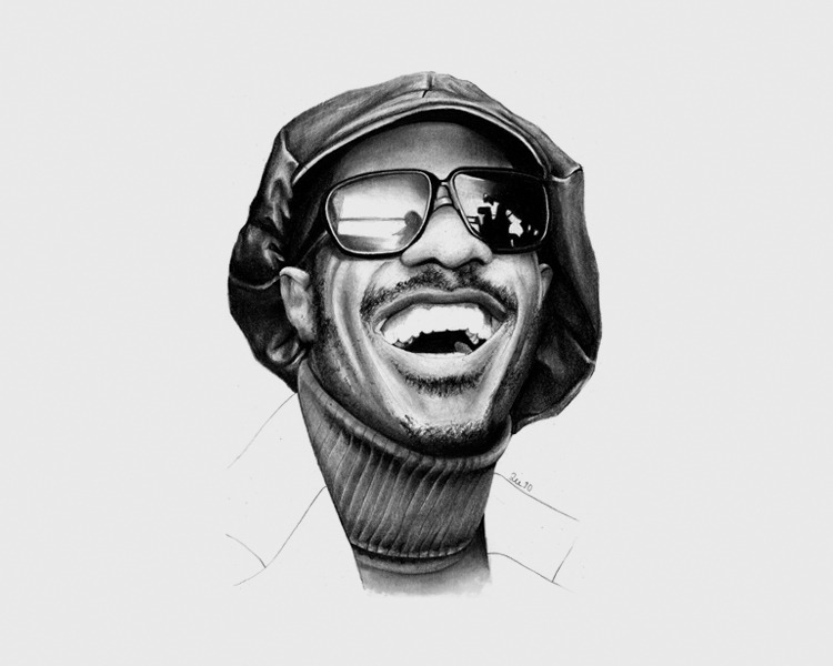 750x600 Stevie Wonder By Zzeeee - Stevie Wonder Sketch