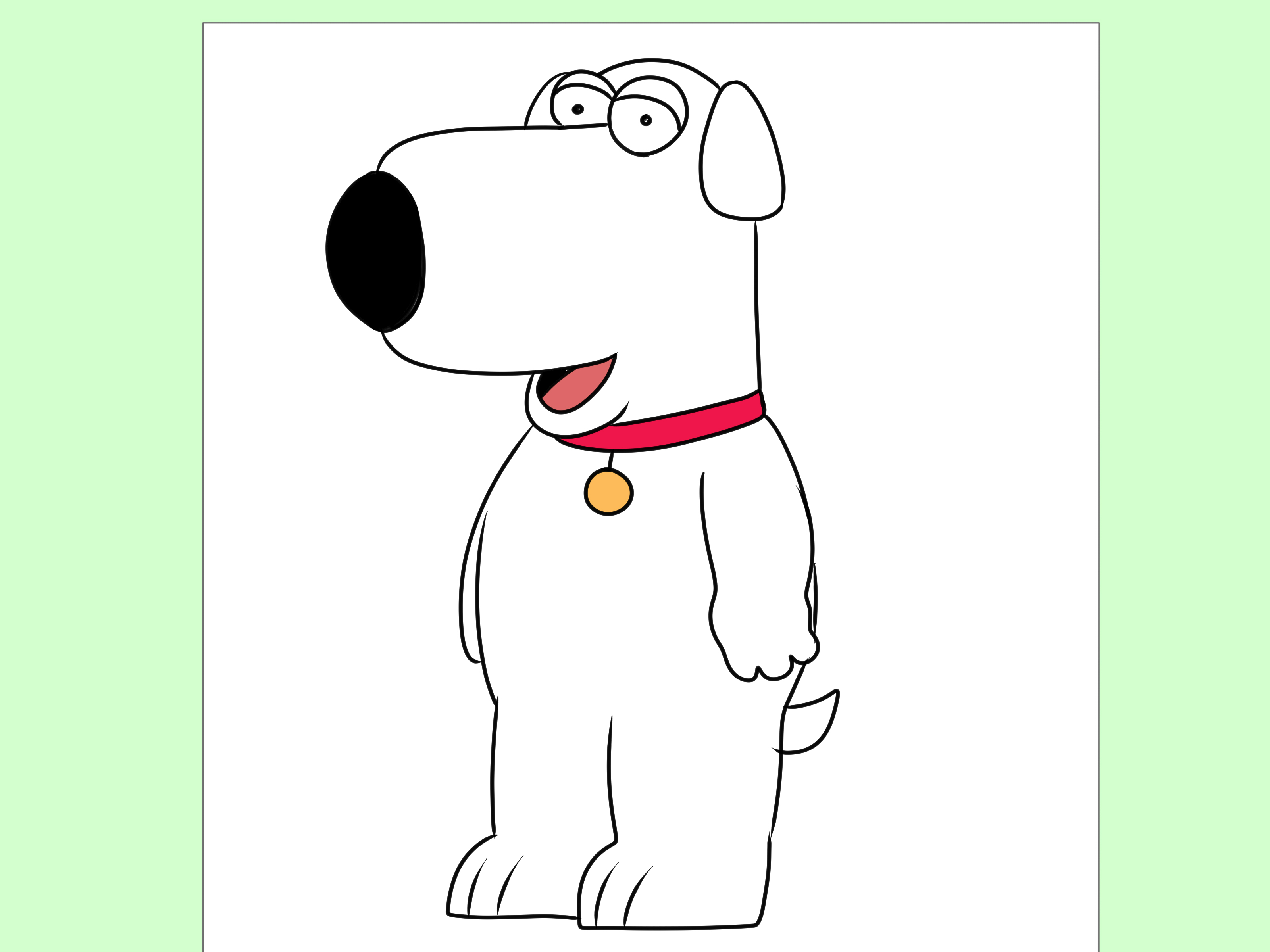 3200x2400 How To Draw Brian From Family Guy 7 Steps (With Pictures) - Stewie Griffin Sketch