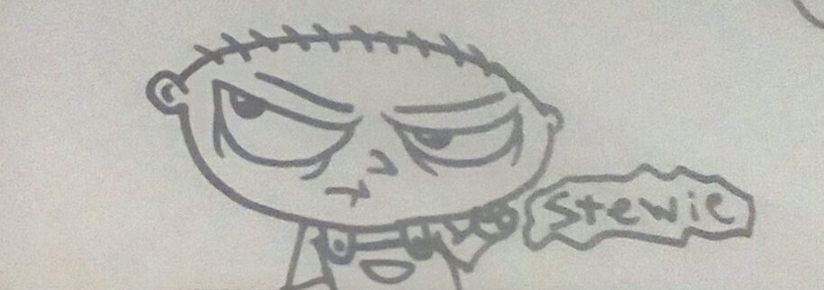 914x322 Stewie Griffin Sketch (Family Guy) By Squirrelcat1998v2 - Stewie Griffin Sketch