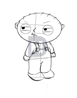 250x320 Stewie Griffin Sketch Drawing By Kinomi Drawinghub - Stewie Griffin Sketch
