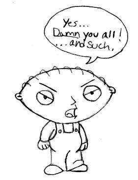 281x365 Stewie From Family Guy Sketch By Jade Beaver - Stewie Griffin Sketch