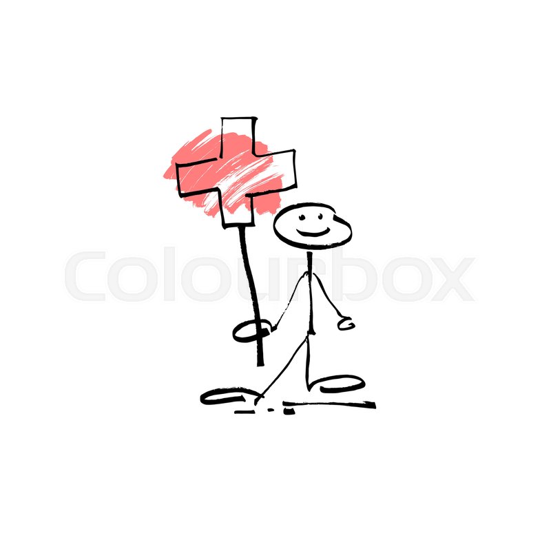 800x800 Hand Drawing Sketch Human Smile Stick Figure Cross Sign, Unique - Stick Figure Sketch