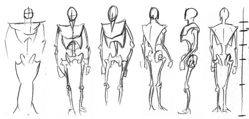 500x240 Stick Figure Drawing Drawing And Coloring - Stick Figure Sketch