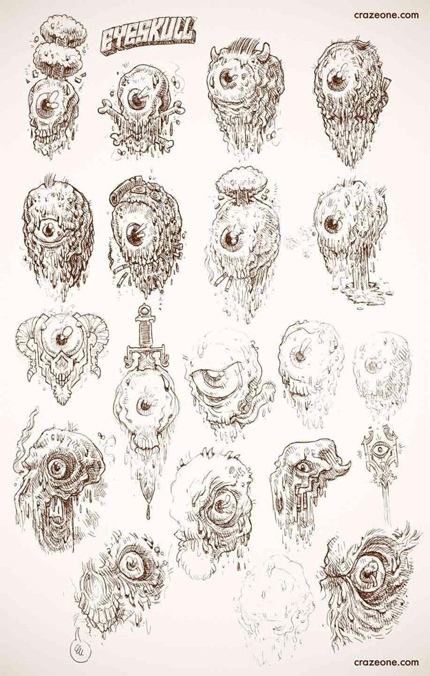 625x983 Concept Sticker Sketches Etchy Sketchy Sketches - Sticker Sketch