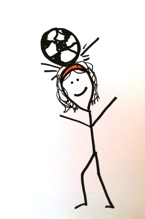 474x714 Stickman Drawing Challenge Day 16 Soccer - Stickman Sketch