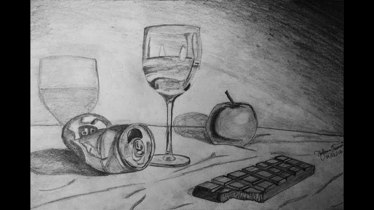1280x720 How To Sketch Still Life Pencil Drawing - Still Life Pencil Sketch