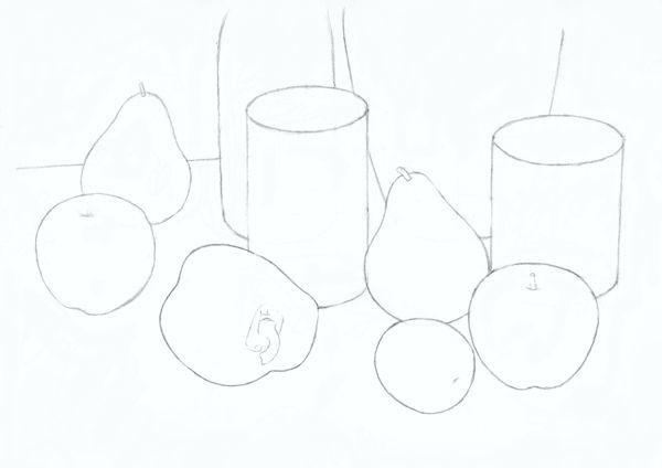 600x424 Still Life Techniques - Still Life Pencil Sketch