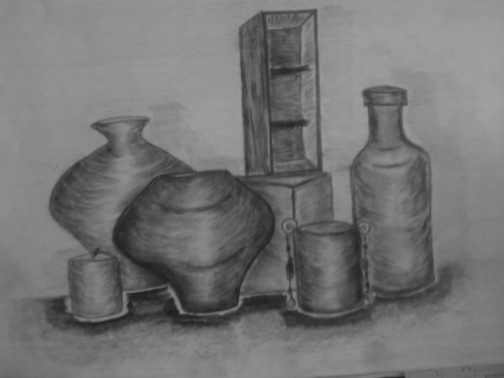 1024x768 Still Life Drawings By Famous Artists Famous Still Life Pencil - Still Life Sketch Artists