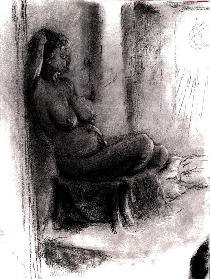 684x909 Boaz Gabai - Still Life Sketches