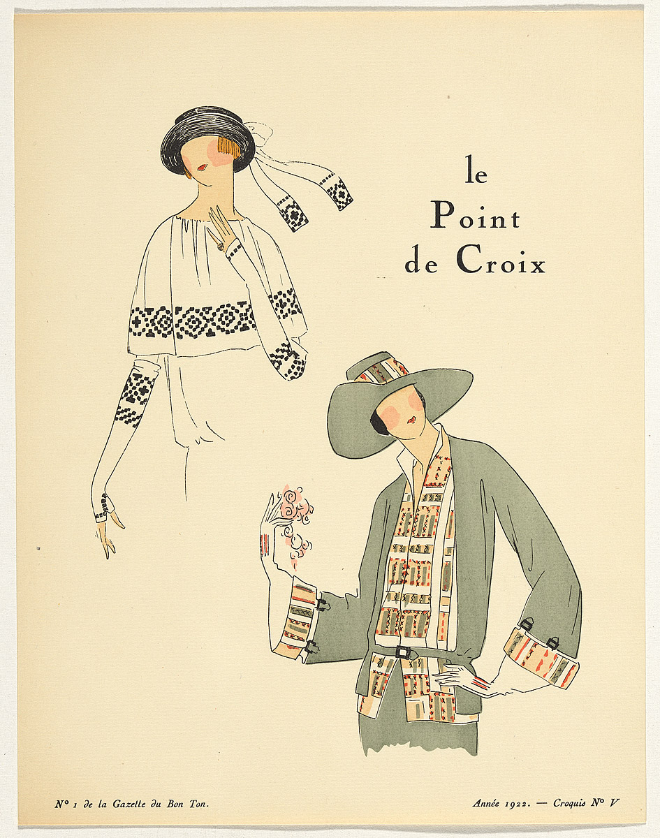 945x1200 David Le Point De Croix Croquis No.v [Cross Stitch Sketch No. V] - Stitch Sketch