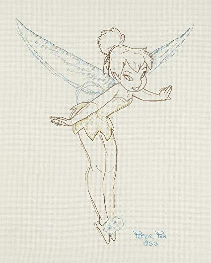 425x529 Janlynn Cross Stitch Kit, 15 Inch By 12 Inch, Tinker Bell Sketches - Stitch Sketches