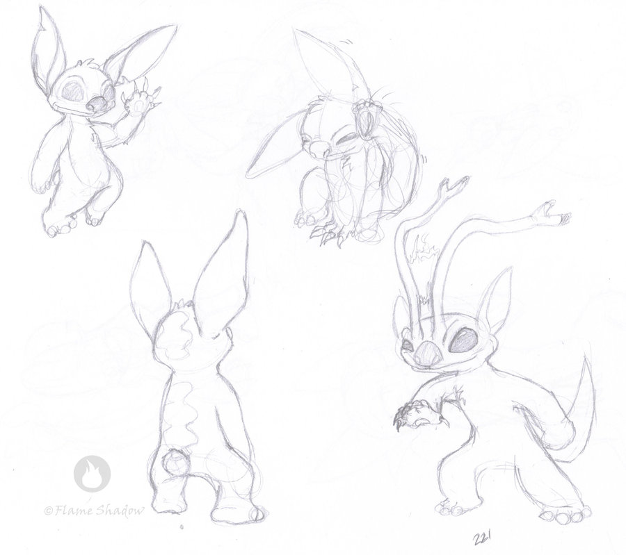 900x799 Stitch Sketches By Flame Shadow - Stitch Sketches
