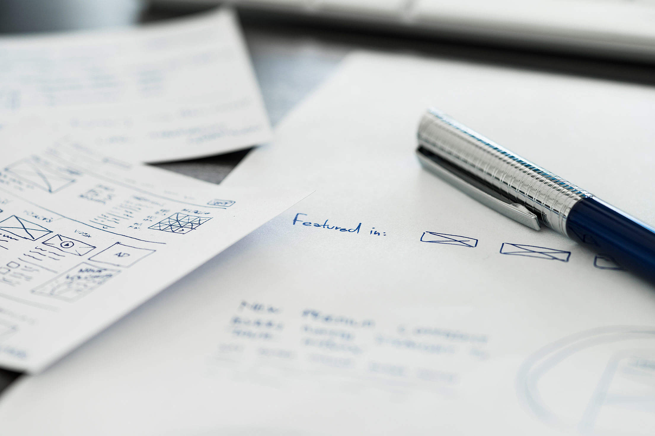 2210x1473 Work In Progress Web Design Sketches Free Stock Photo Picjumbo - Stock Sketches