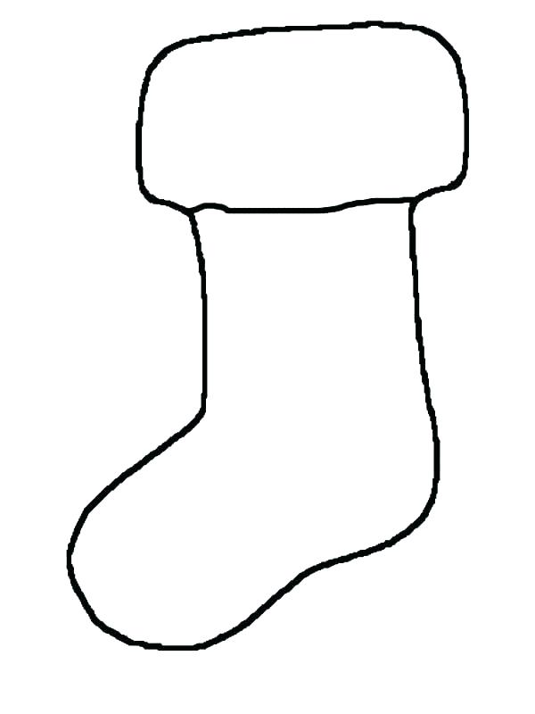 600x800 Christmas Stocking Coloring Pages Pattern Stocking Coloring Pages - Stocking Sketch