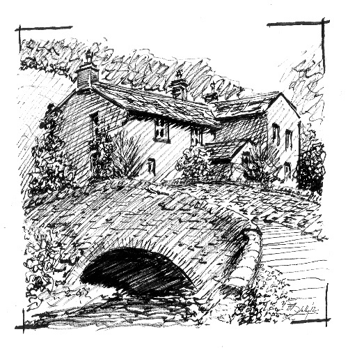 500x499 Stone Bridge - Stone Bridge Sketch