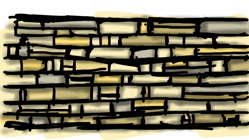1024x576 Stone Wall Sketch By Cnangel - Stone Wall Sketch