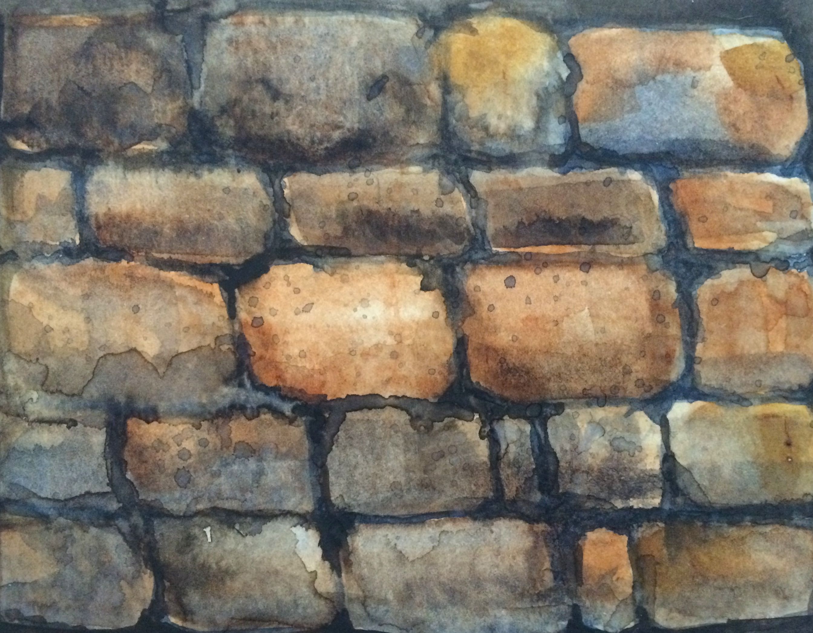2688x2091 Sketch Of Stone Wall - Stone Wall Sketch