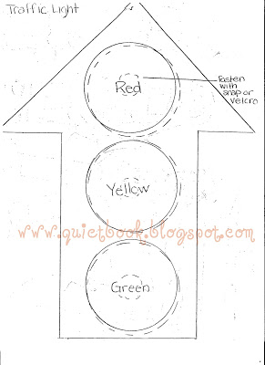 291x400 How To Make A Quiet Book - Stop Light Sketch