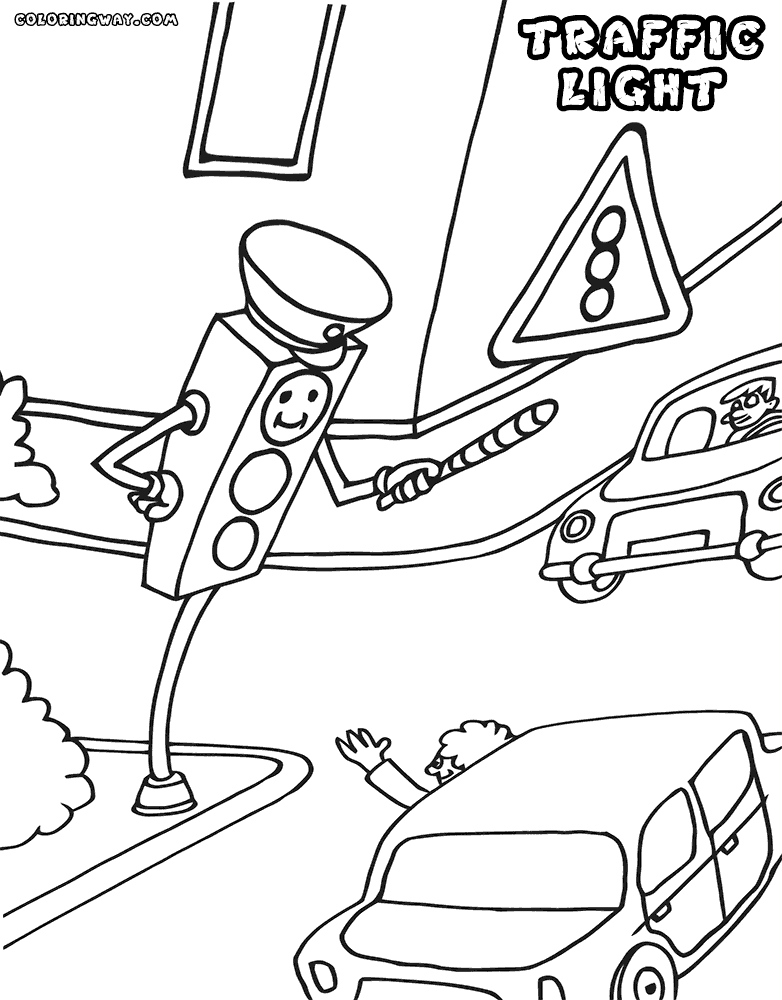 782x1000 Stop Light Coloring Pages - Stop Light Sketch