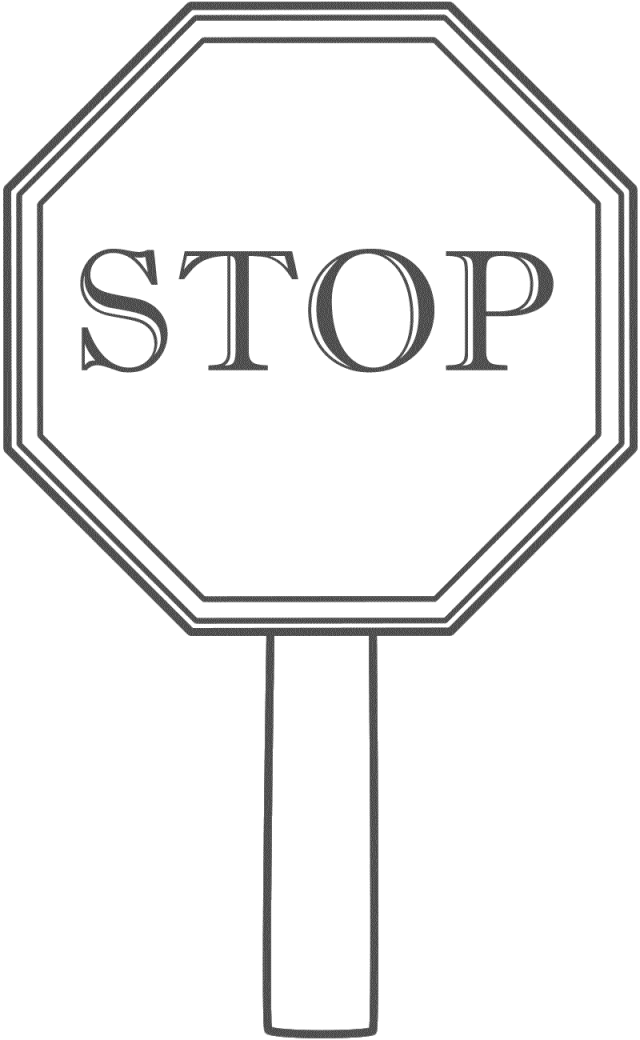 640x1040 Stop Sign Sketch - Stop Sign Sketch