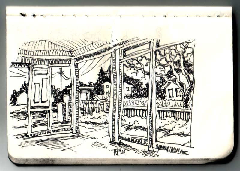 800x570 Rch Illustrations Bus Stop Sketch - Stop Sketch