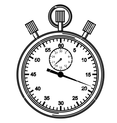 380x400 Collection Of Stop Clock Drawing High Quality, Free Cliparts - Stopwatch Sketch