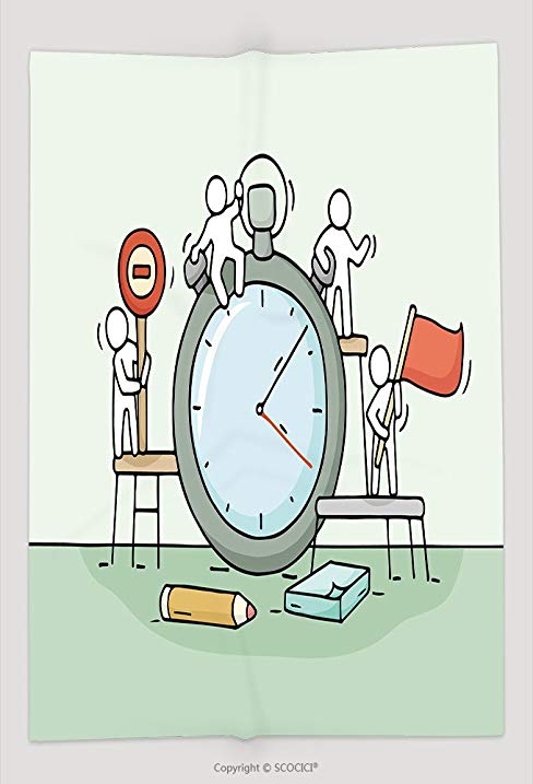 488x717 Custom Throw Blanket Sketch Of Stopwatch With Working - Stopwatch Sketch