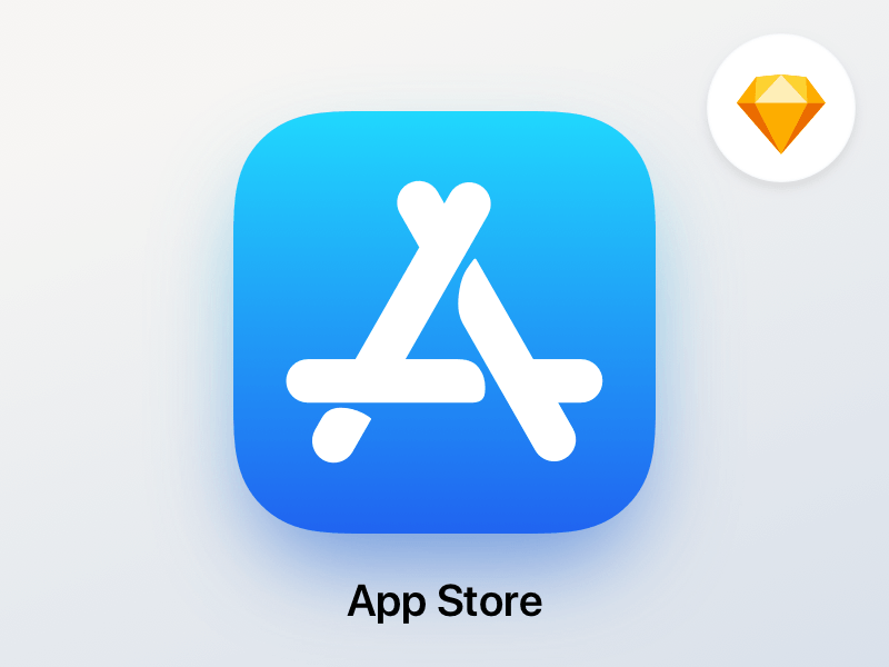 800x600 Ios 11 App Store Icon For Sketch Freebie - Store Sketch