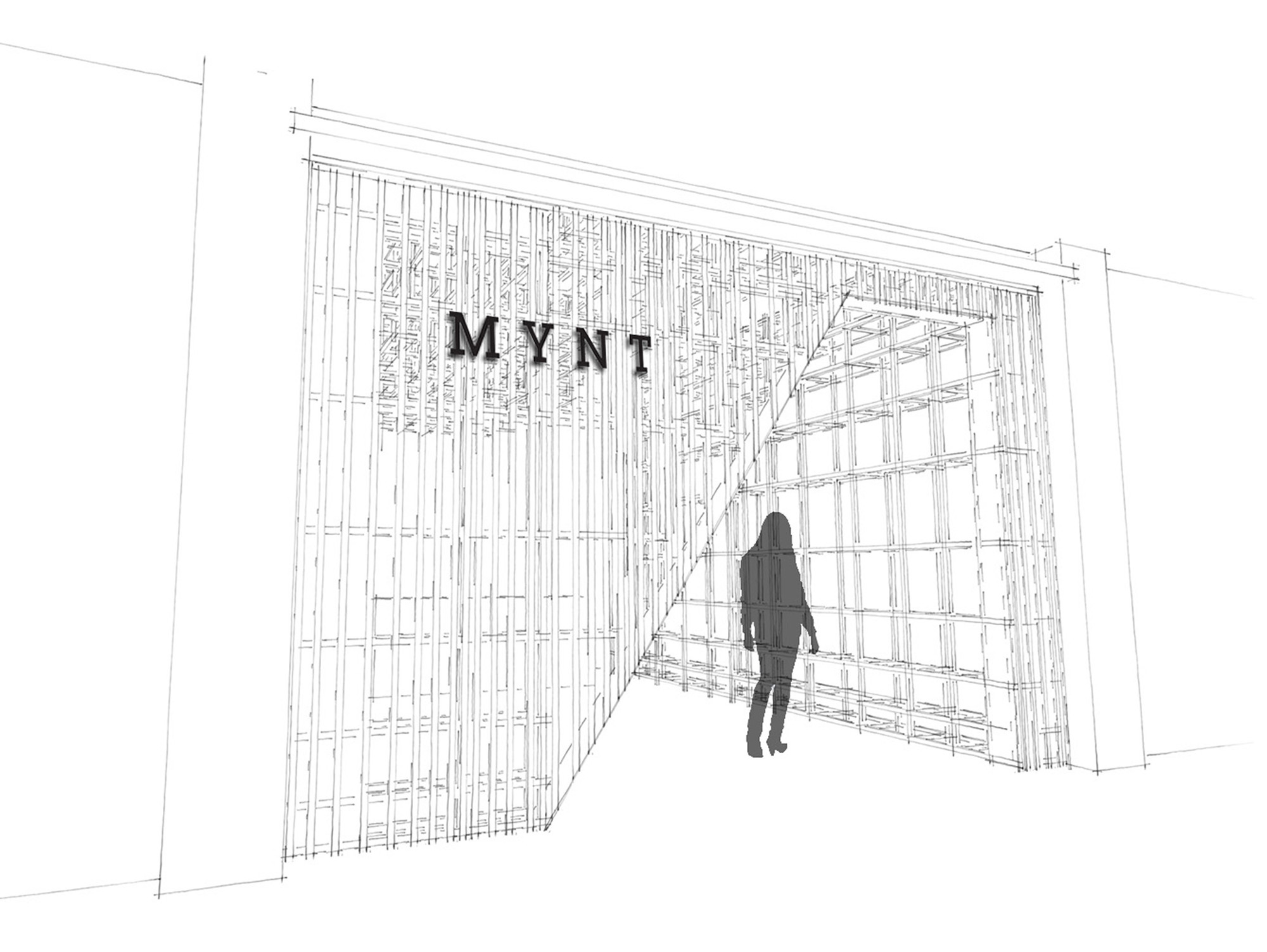 2000x1503 Gallery Of Mynt Flagship Store Dear Design - Store Sketch