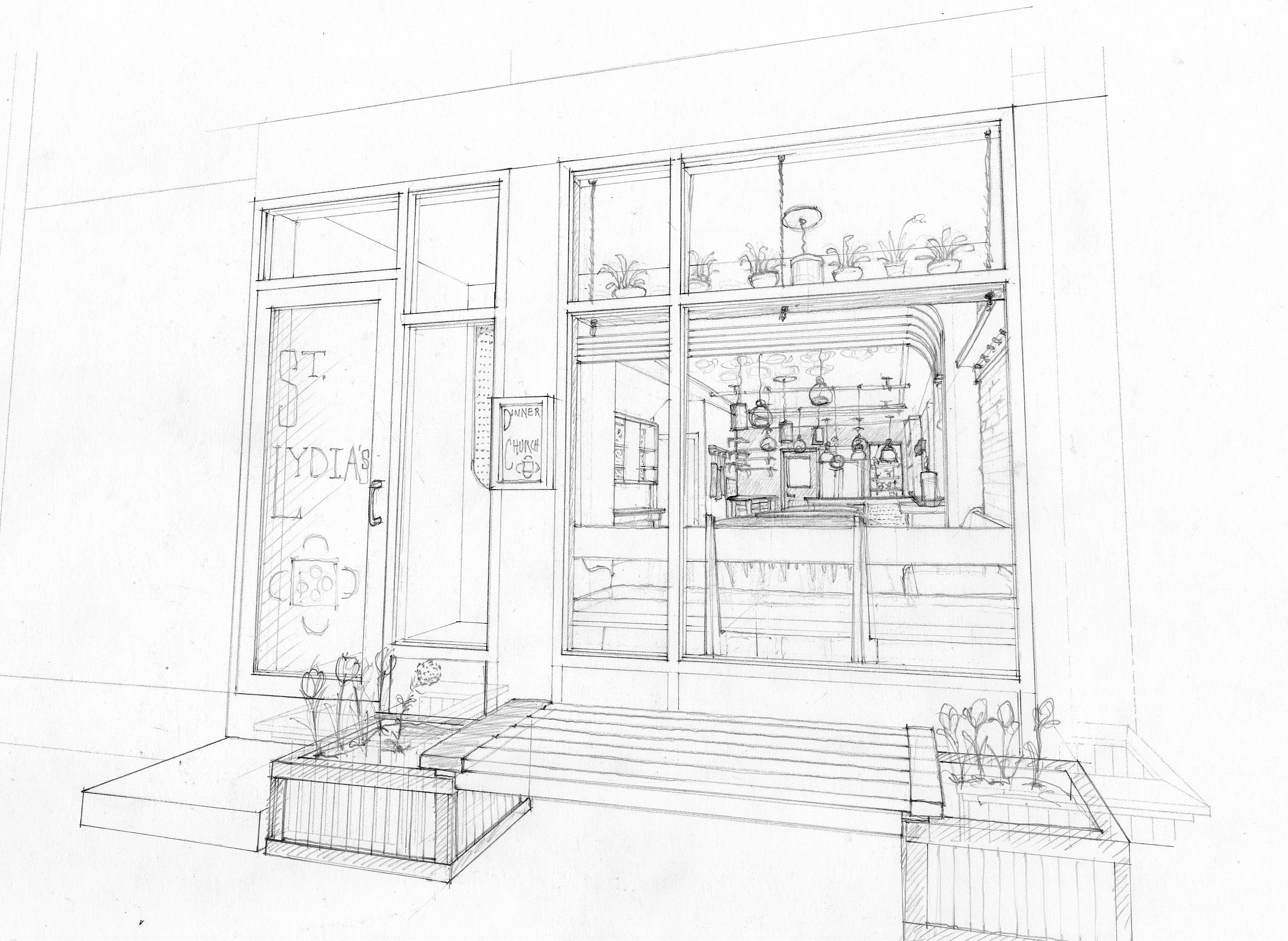 2940x2148 Image Result For Storefront Exterior Architecture Sketch Mobile - Storefront Sketch