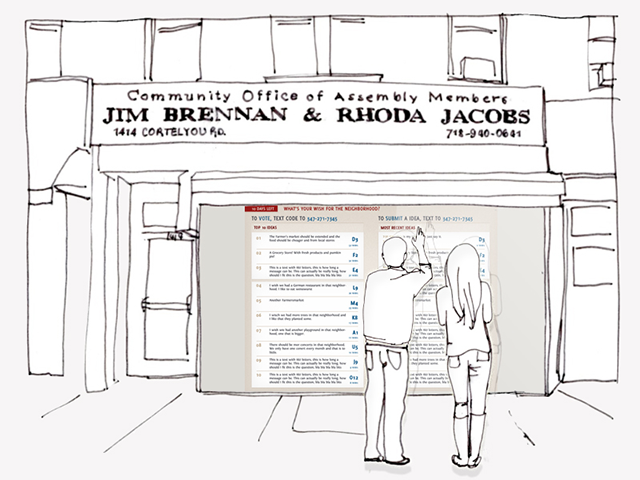 640x480 Storefront Democracy Jeff Kirsch - Storefront Sketch