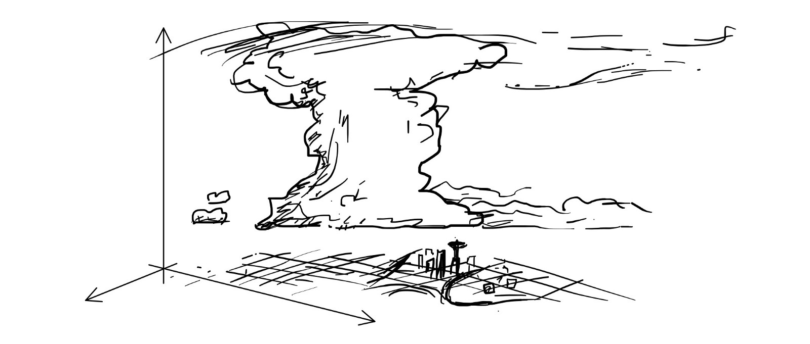 1600x681 3d Clouds Open Source Ideas Medium - Storm Clouds Sketch