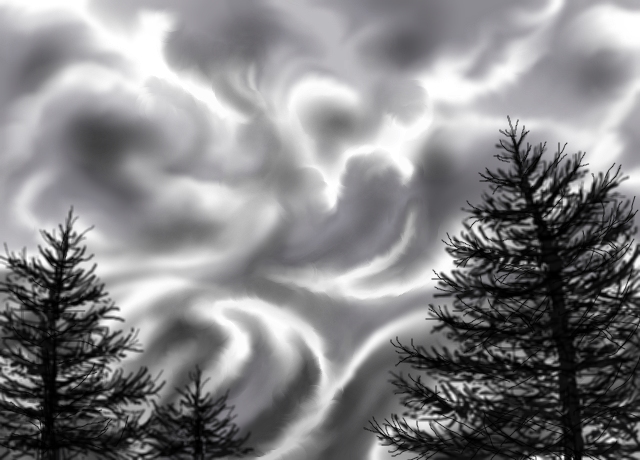 640x460 Storm Cloud Shapes By Auroraskye (Landscapes Drawing) - Storm Clouds Sketch