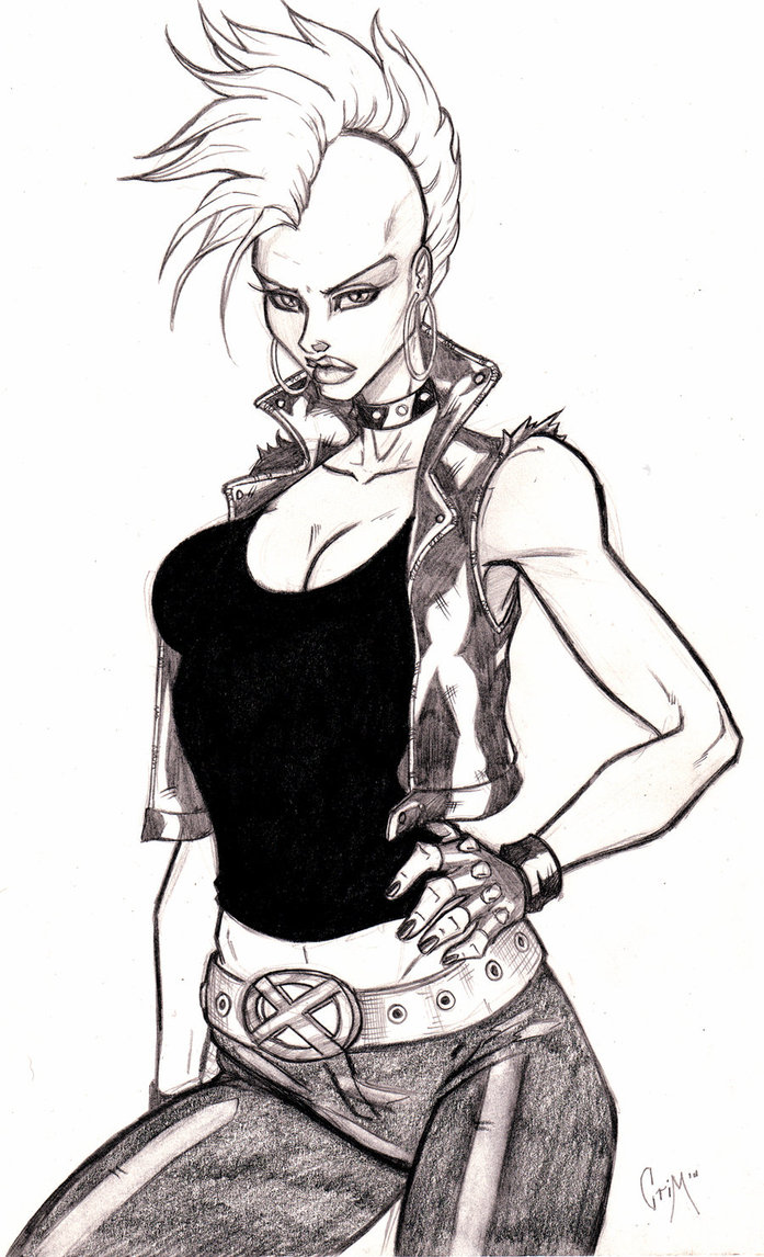 697x1146 Punk Storm Sketch By Crimsonartz - Storm Sketch
