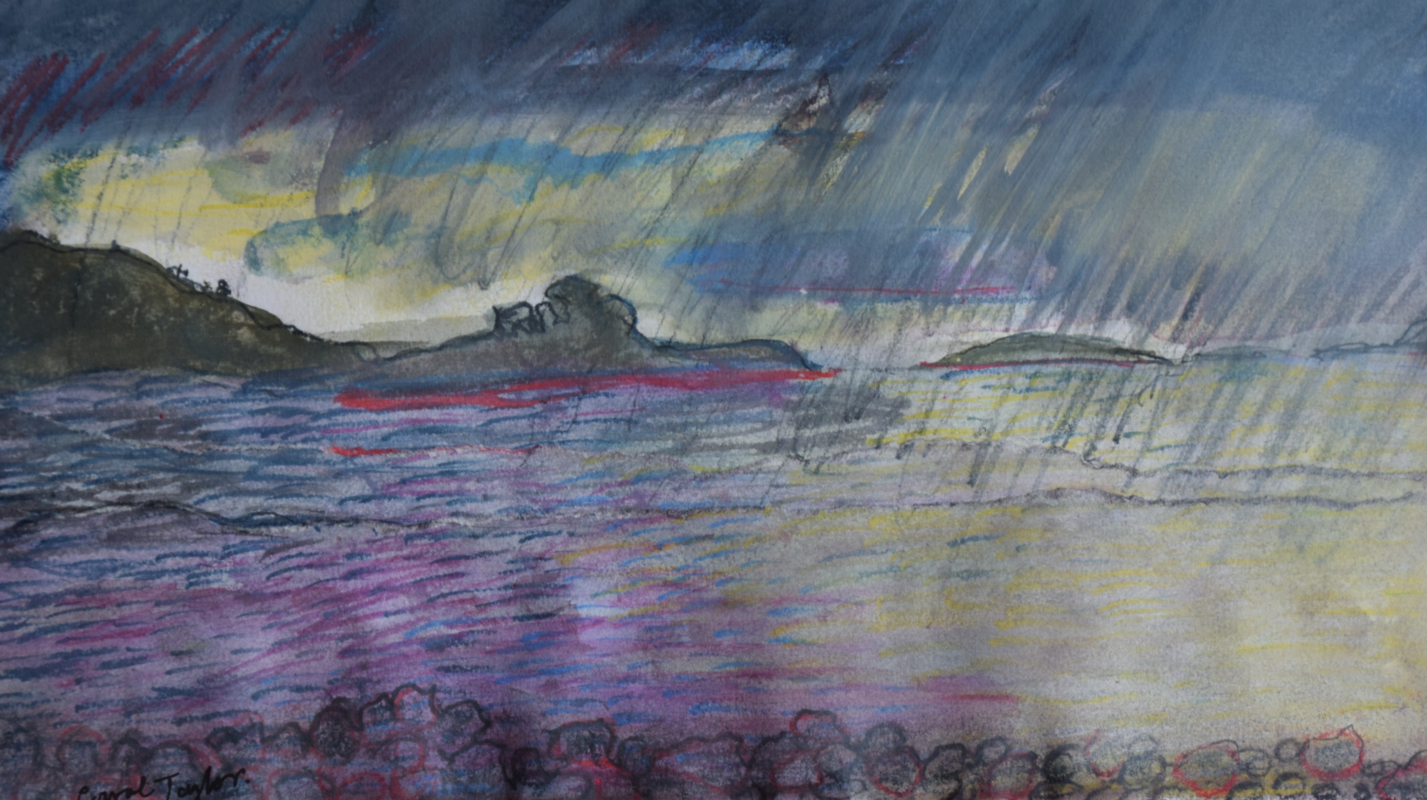 4825x2705 Storm (Sketch) Inchmarnock By Carol Taylor Dancing Light Gallery - Storm Sketch