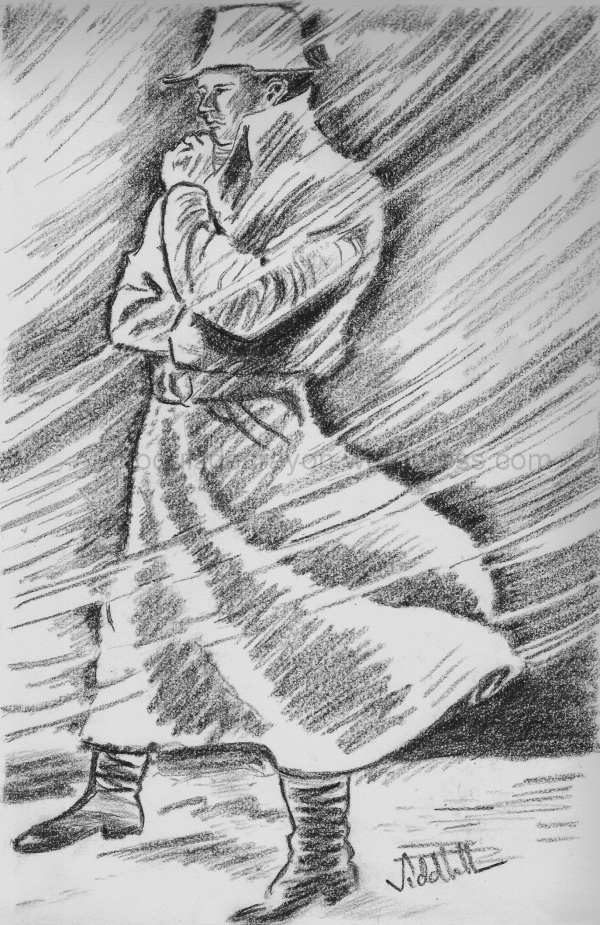 600x925 Weathering The Storm Light And Shade - Storm Sketch