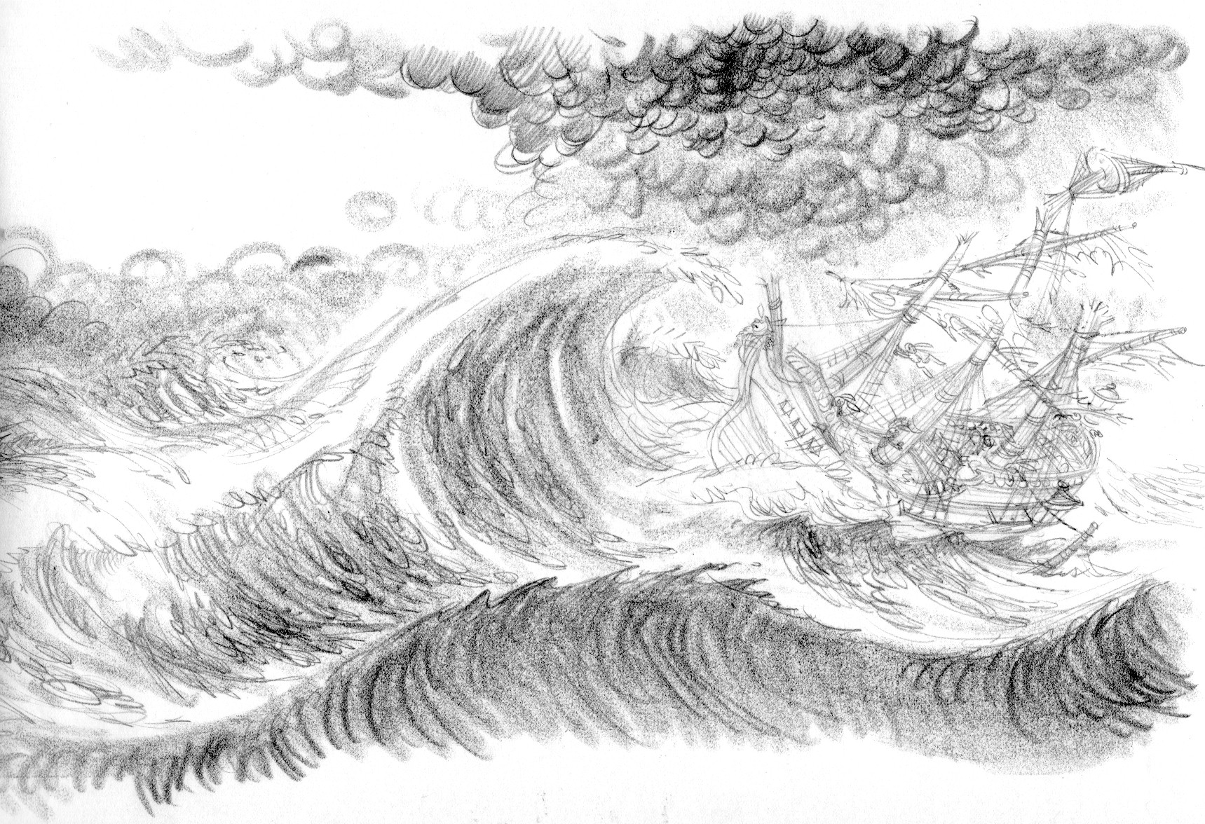 1719x1176 Storm - Storm Sketch