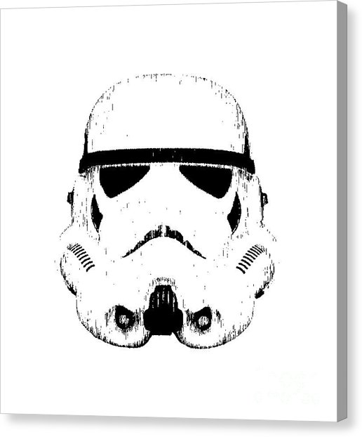 516x622 Stormtrooper Canvas Prints Fine Art America - Stormtrooper Helmet Sketch